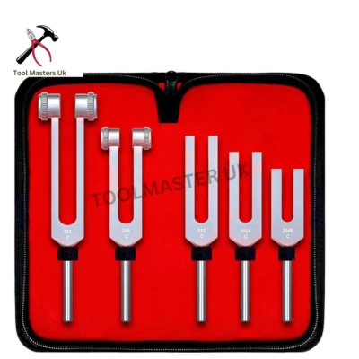 MASTERS TOOLS UK Tuning Fork Set Healing Vibration Therapy Chakra C128, C256, C512, C1024 & C2048
