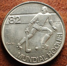 1982 Portugal 2.5 Escudos Mundial Hockey
