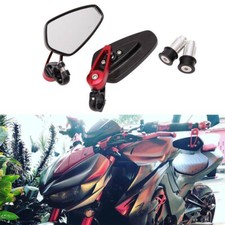 Motorcycle Handle Bar End Side Mirrors 7/8" CNC For Yamaha YZF-R 125 125R
