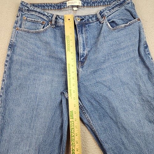 Abercrombie & Fitch Womens 90s Relaxed Curve Love Jeans 18 Regular High Rise Dad - 第 5/10 張圖片