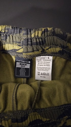 Carhartt Fleece Camo Print Sweatpants Youth Boys M 10-12 Joggers - Picture 3 of 5