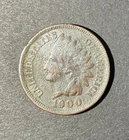 1900 Indian Head Cent VG Very Good Bronze Penny 1c Coin Collectible