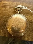 Antique 1893 ELGIN  Grade 117 6s Hunting Gold 7Jewels Rolled Gold Running