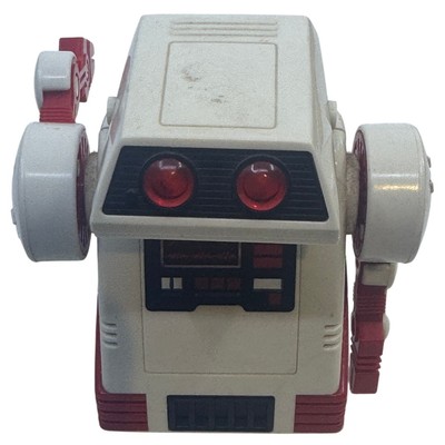 Tomy Flipbot Battery Operated Vintage Robot Toy Japan 1980s Red White