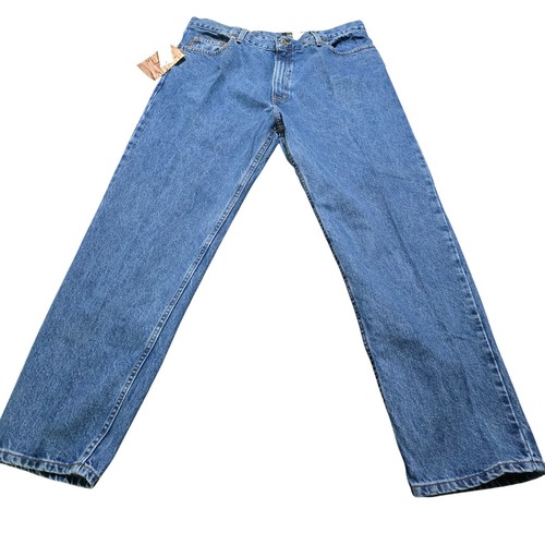 Timberland Jeans uomo 38x30 blu giallo stivaletto vestibilità classica made in USA NUOVO CON ETICHETTE y2k - Foto 1 di 6