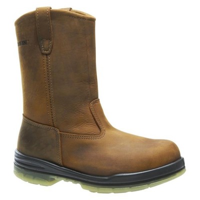 Men's Wolverine 10'' Durashocks Wellington 200G Steel Toe Waterproof Work Boots