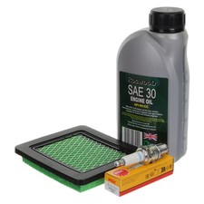 Service Kit fits Honda GCV135 Lawnmower (Air Filter, NGK Spark Plug, Oil)