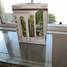 Prepara Herb Savor Pod 2.0 Fresh 3X Longer BPA Free Large Size 3 Pack NEW