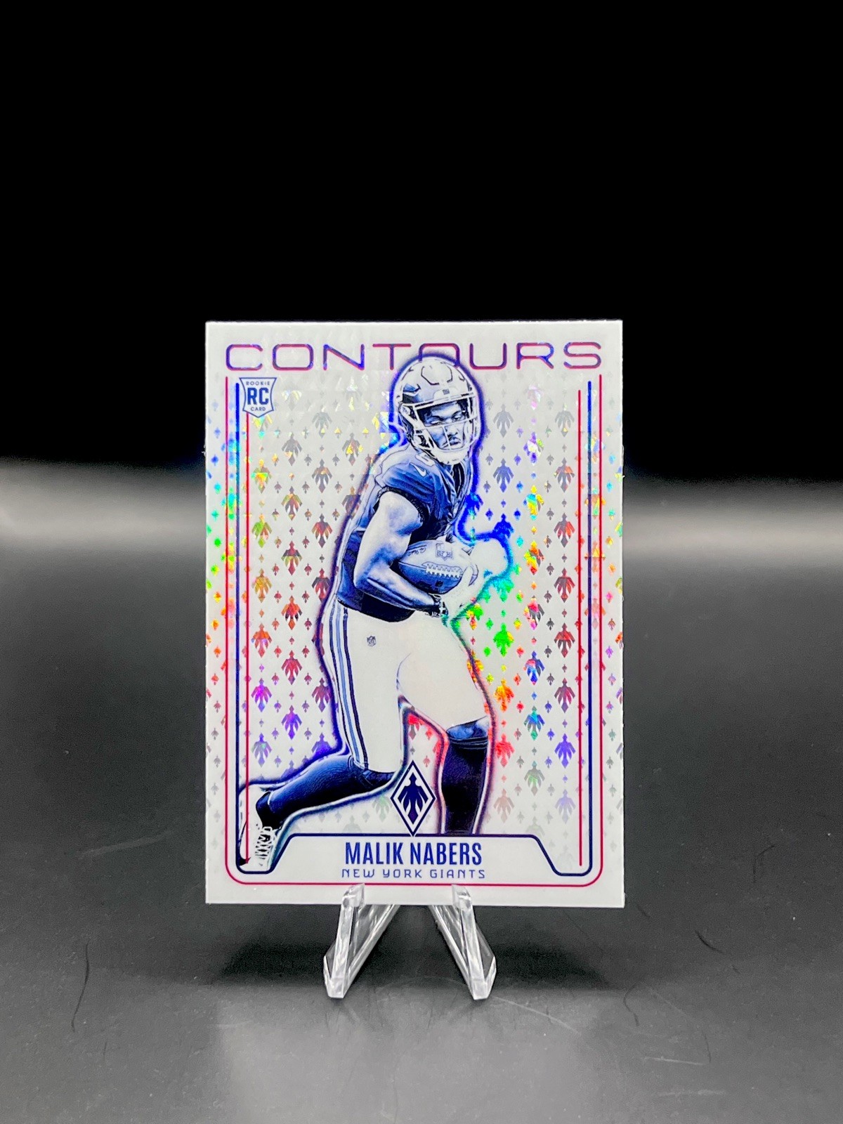 2024 Panini Phoenix - Malik Nabers (RC) - Contours - Hyper Parallel - Giants 🚨