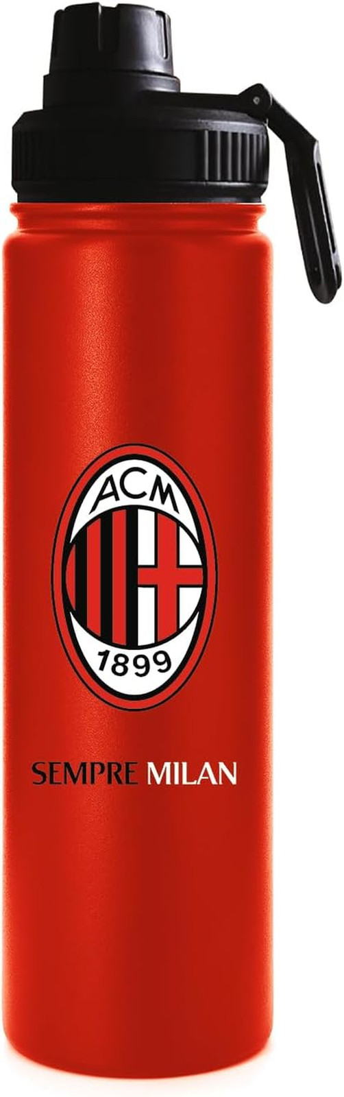 Borraccia Sportiva AC Milan 650ml Acciaio - Idratazione da Campione Rossonero