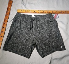 Nwt Burlebo Challenger Shorts Mens L Gray Charcoal Performance Stretch Pants