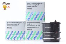Near MINT Mamiya M645 Auto Extension Ring Set -No.1, No.2, No.3-S From JAPAN