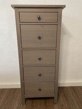IKEA HEMNES Kommode 5 Schubladen Massivholz grau/braun 1a Zustand Sofort-Versand