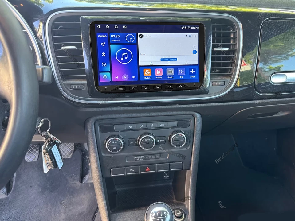 64G Android Auto CarPlay Car Stereo GPS WiFi Sat Nav 9" For VW Beetle 2011-2015 - Image 3 of 4