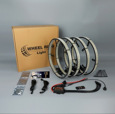#ad 17quot; 12 ROW Wheel Lights Pure White LED Wheel Ring Rim Lights For Truck or Jeep $699.99
