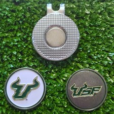 South Florida Bulls Golf Ball Marker with Magnetic Hat Clip New
