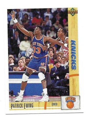 PATRICK EWING 1991-92 UPPER DECK CARD EX-MT+ CONDITION