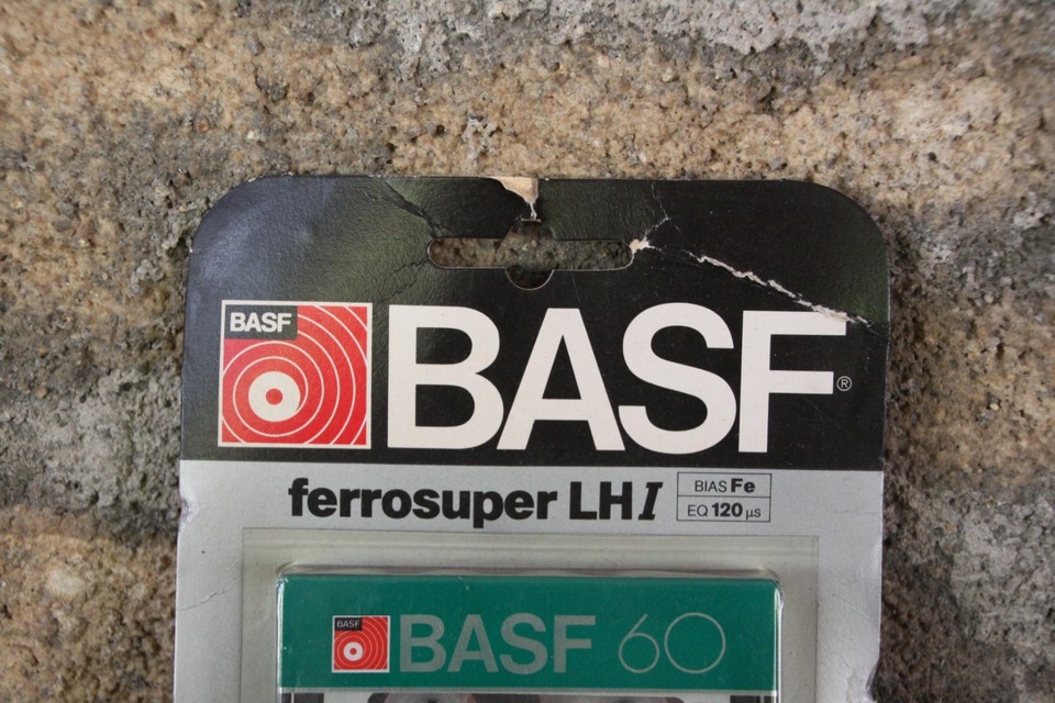 Vintage BASF CASSETTE K7 FERROSUPER LH 1 BLISTER NEUF