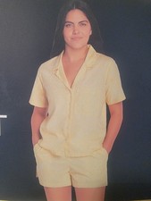 Gap Women's Lightweight Breathable Relaxed Fit 2-Piece Woven Pajama Set Sz M NWT