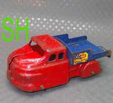 Vintage 1940s Wyandotte Pressed Steel Cement Mixer Sell Rent Toy Truck Red Blue