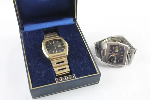 Vintage Seiko 5 Watches 7019-5000 Automatic x 2