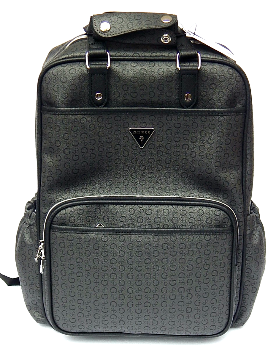 GUESSリュック GUESS LOTTIE TRAVEL X-LARGE BACKPACK BAG COAL LOGO AUTHENTIC