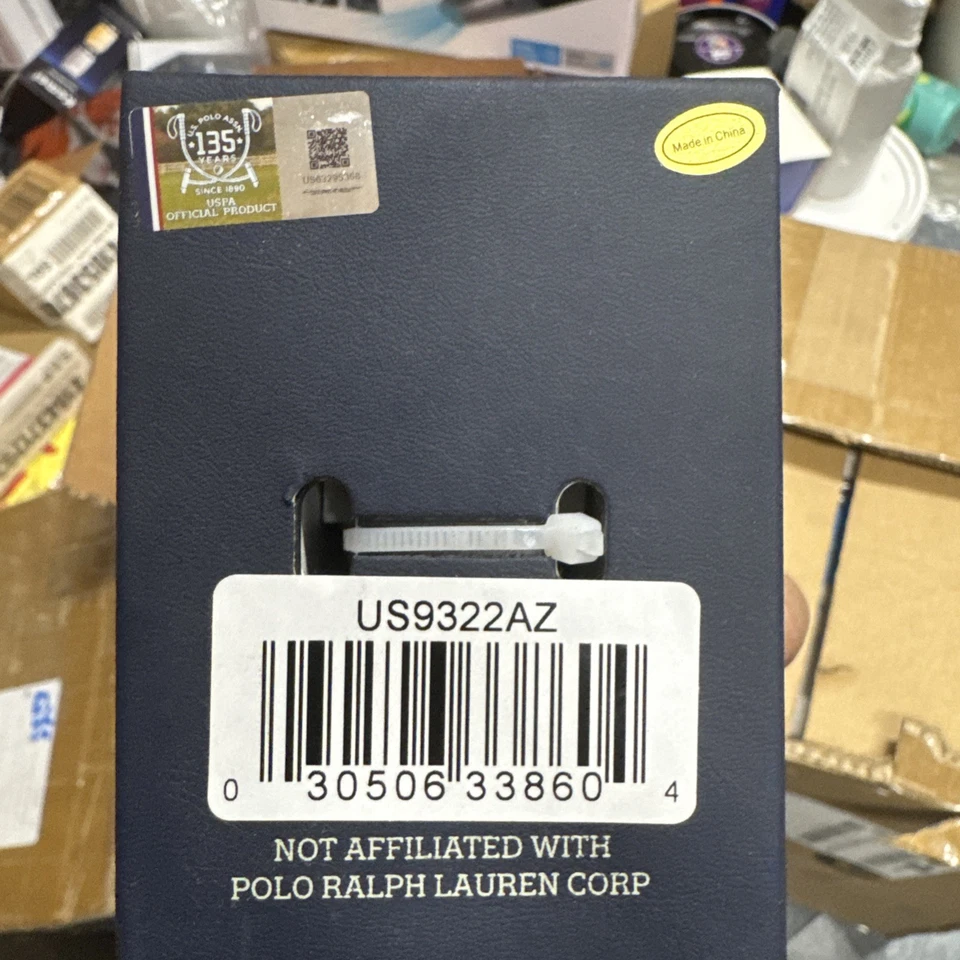 U.S. Polo Assn. Reloj deportivo para hombre US9322 con correa de silicona azul marino Foto 4 de 4