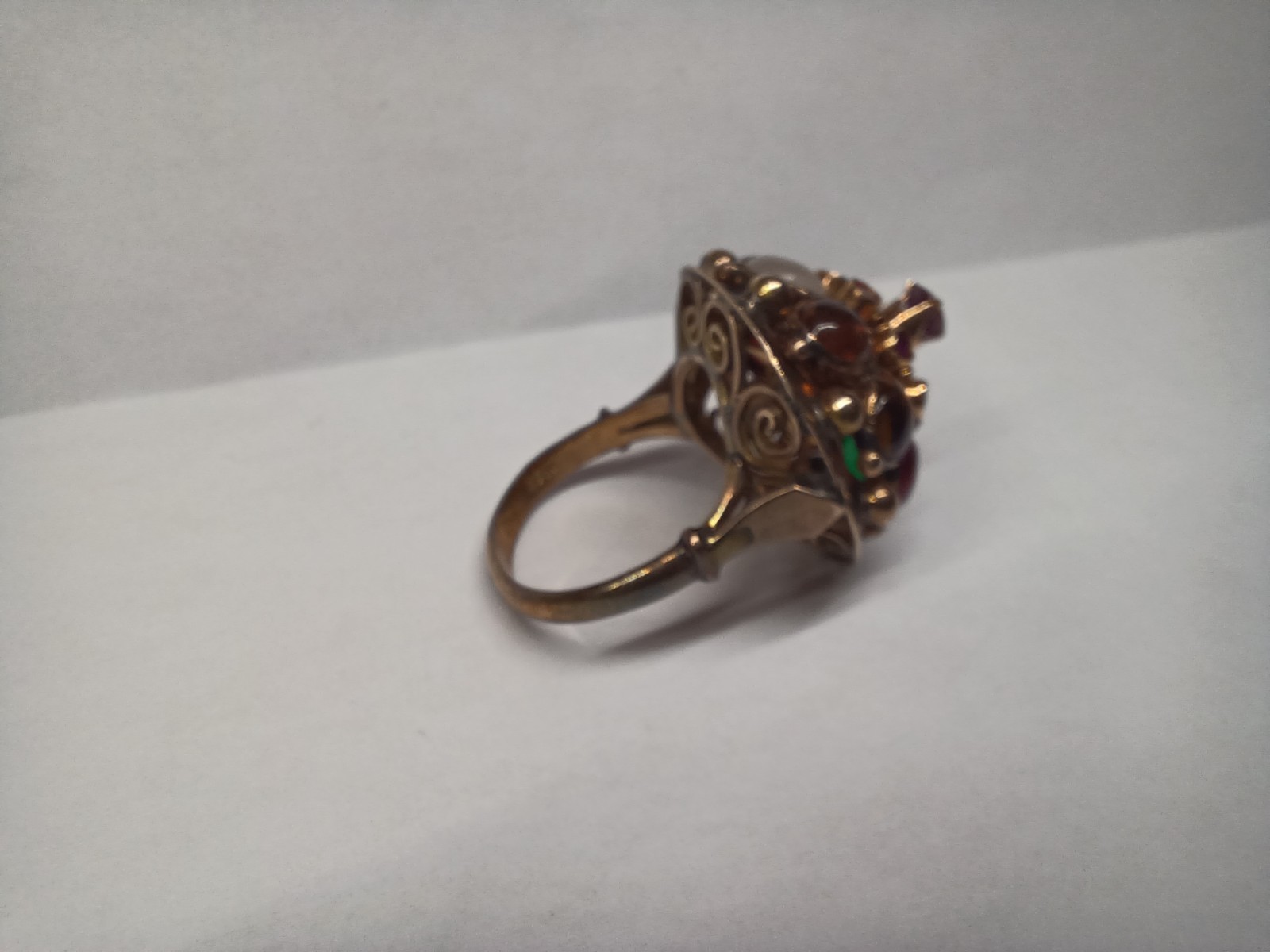 Vintage 10k Ruby and Gemstone Ring - image 18