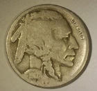 1917-S FS-401 2 Feather Buffalo Nickel  Original 5c