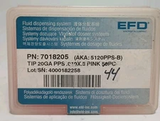 Nordson EFD 7018205 Fluid Dispensing Tip -  20GA PPS  .019 Pink 44 Pack