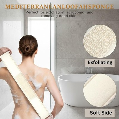 Rückenschrubber Peeling Luffa Luffaband Bad Dusche Körper Schwamm LANGE Bürste