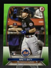 2023 Bowman Neon Green Parallel #80 Brett Baty Rookie RC /399 New York Mets