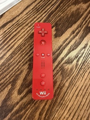 Nintendo Wii Remote Motion Plus Inside Controller Red Preowned
