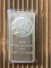 10 oz. Silver Silvertowne Buffalo Bar .999 Fine Silver in protective cover