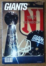1987 New York Football Giants Yearbook  Phil Simms, Lawrence Taylor CHAMPIONSHIP