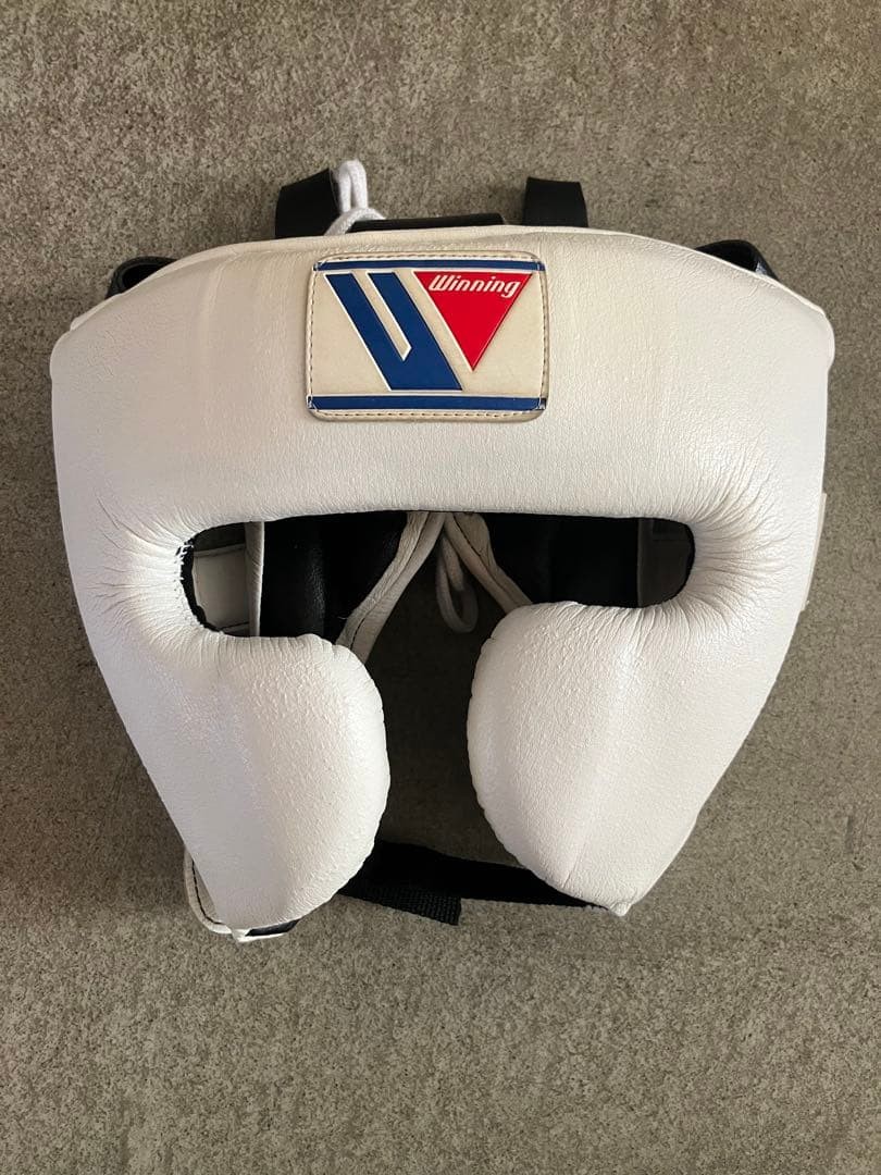 Winning Boxing Head gear FG-2900 L Size White Face Guard Type