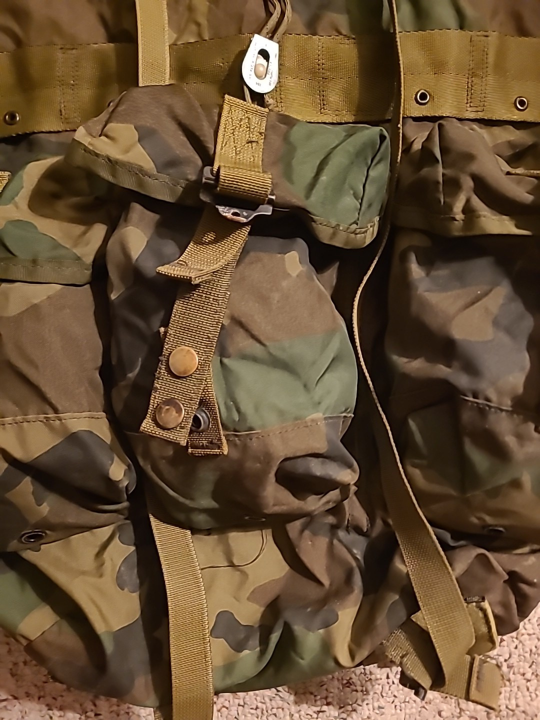 US Military Woodland Camo Large Rucksack Backpack Pack  Without Frame. 