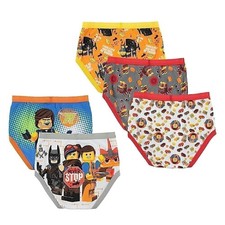 LEGO Boys' Little Movie 2 5-Pack Breifs or Boxer Briefs, LM2, 4