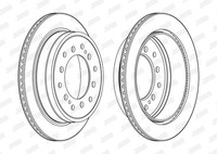 2X Bremsscheibe Coat+ Jurid 563157JC JC Schachtel FüR Toyota Land Cruiser Prado