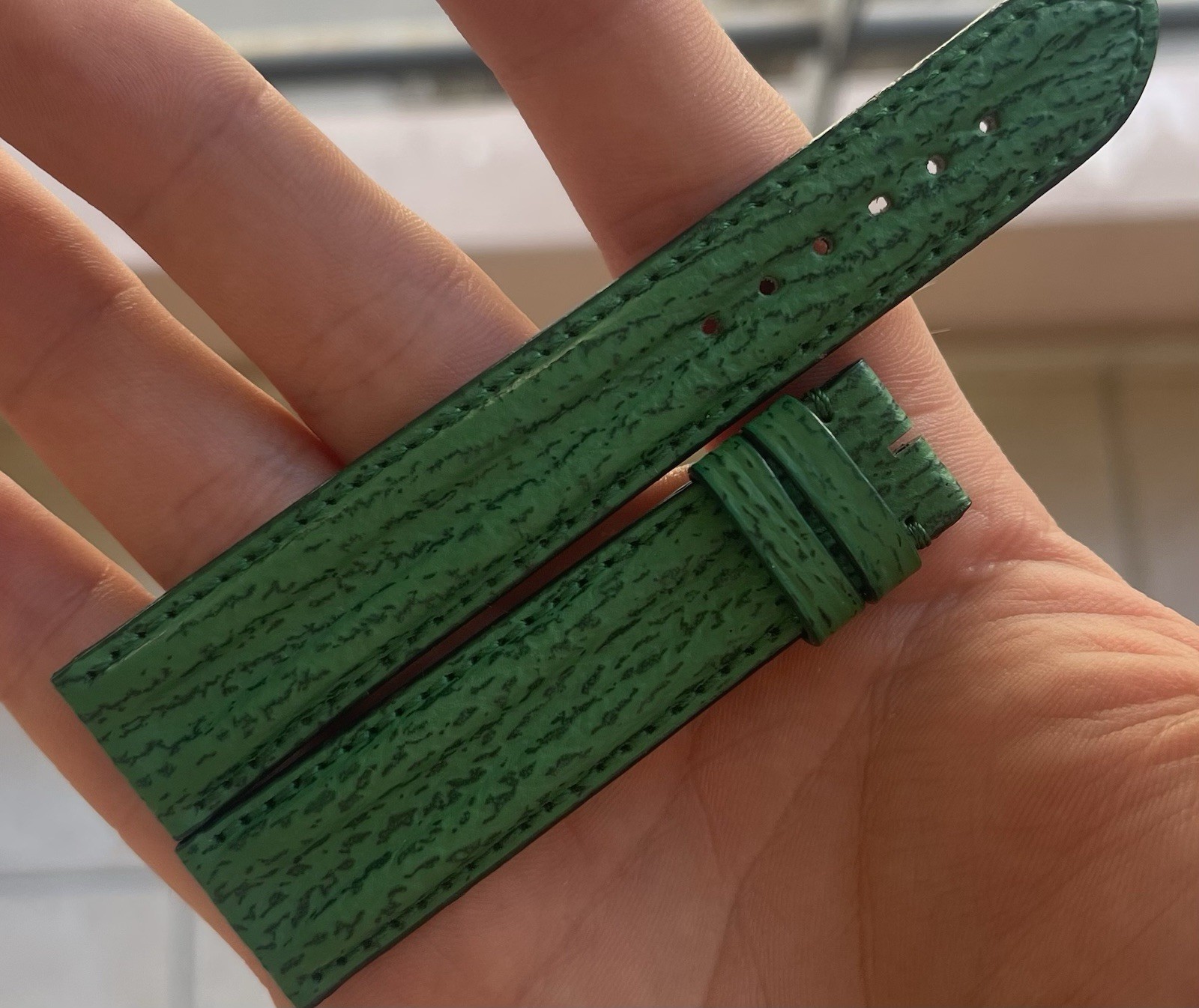 Original 18mm Green Strap for Omega Speedmaster Reduced