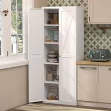 71" Tall Metal Kitchen Pantry Storage Cabinets with Doors and Shelves, Cupboard