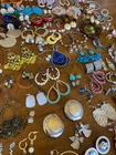 Earrings Lot 112 Pairs Vintage To Modern Pierced All Wearable Costume Jewelry