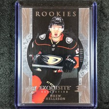 2023-24 UD Ice Hockey DREW HELLESON Exquisite Collection Rookies 488/499 #32