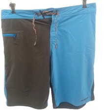 Patagonia Board Shorts Men  s 34 Blue Gray Touring Outdoor Swimming Trunks Beach