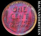 1957-D Lincoln Wheat Cent- Choice Gem Brilliant Uncirculated Color #J6418
