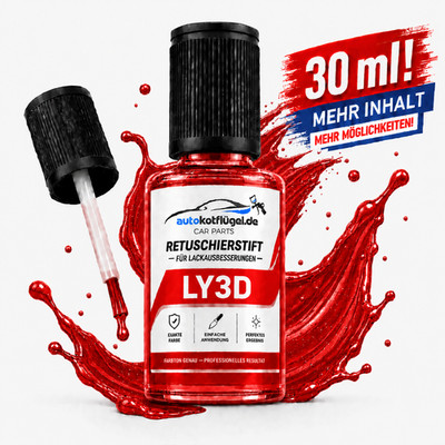 Lackstift LY3D Tornadorot 30ml VW SKODA Autolack Retuschierstift