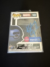 Kelsey Grammer Signed Marvel Beast Funko Pop 643 Flocked Walmart  Beckett COA