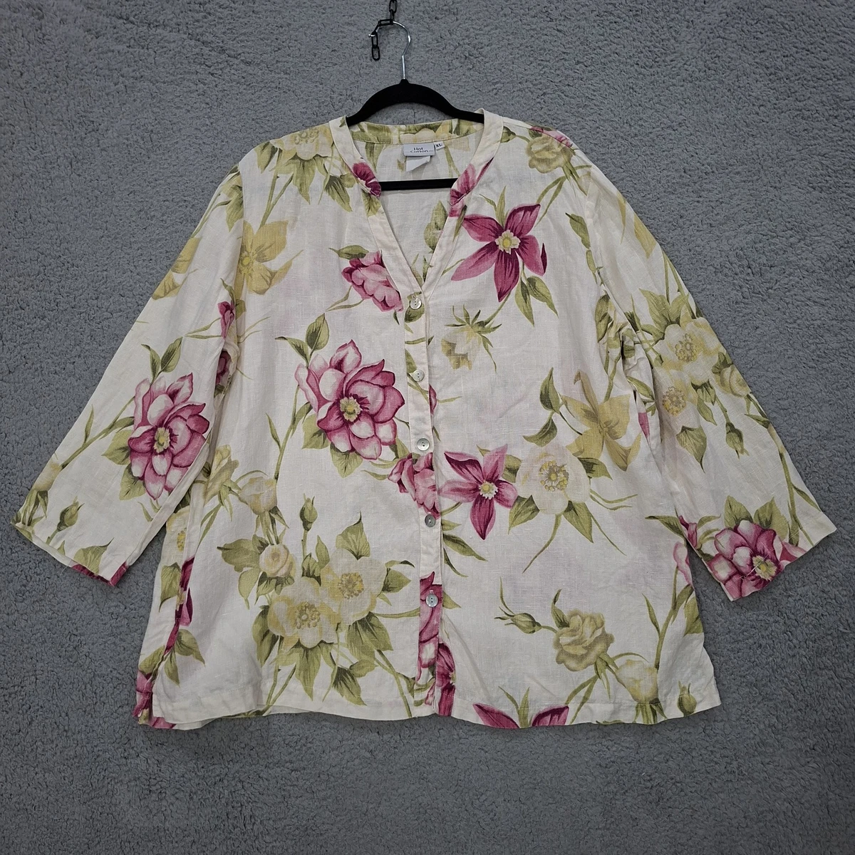 Petit Chemisier Sans Manches Hot Cotton - Bleu Lin Mélangé - Femme Taille S - Occasion Parfait état