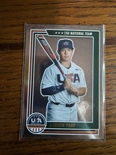2022 Panini USA Baseball Stars & Stripes Carson Page USA #81 15U National Team