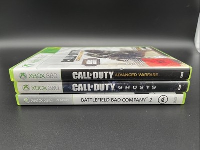 Xbox 360 USK 18 Konvolut Battlefield Bad Company 2 Call Of Duty Ghosts Warfare